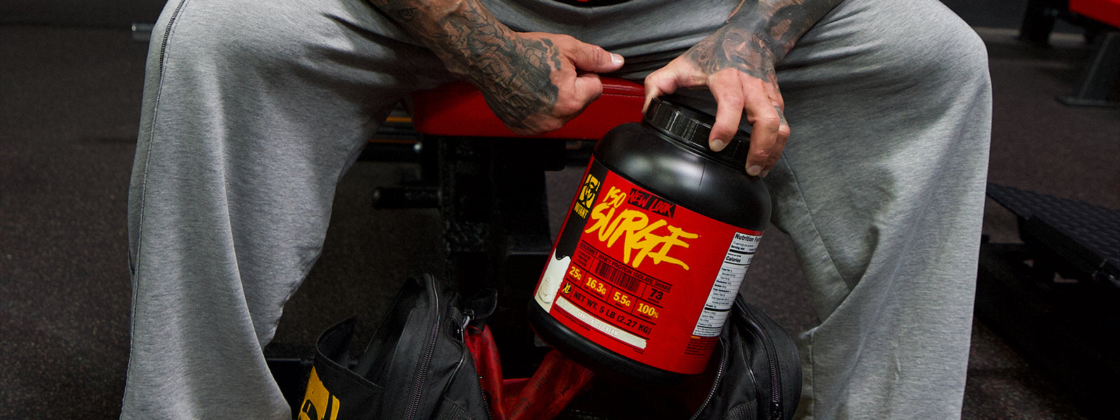 Bodybuilder with Supplement