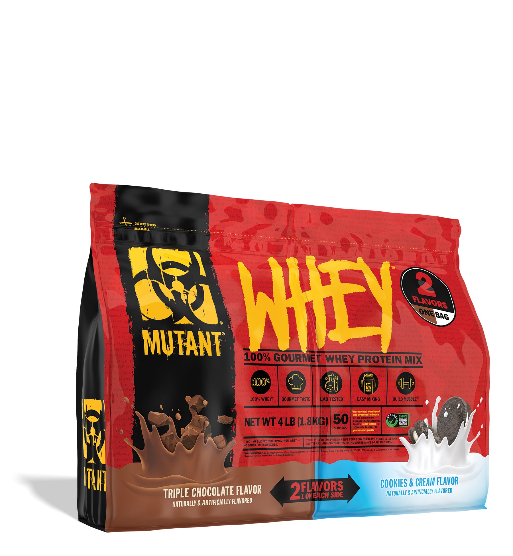 MUTANT®️ WHEY 4lb Dual Flavor | 2 Gourmet Proteins, ONE Bag!