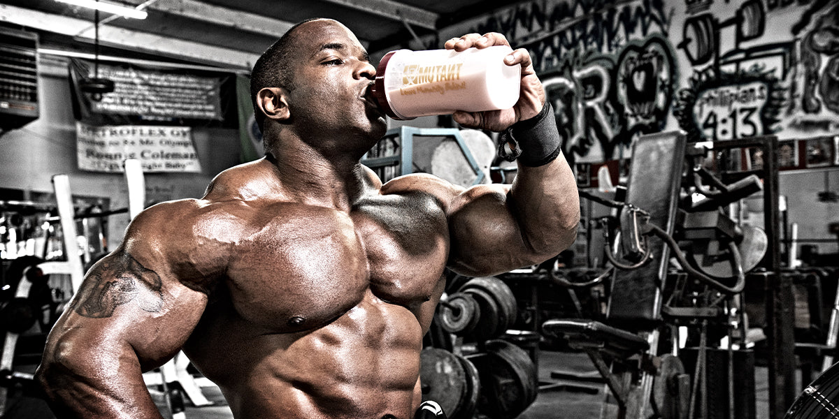 Johnnie O Jackson drinking protein shake