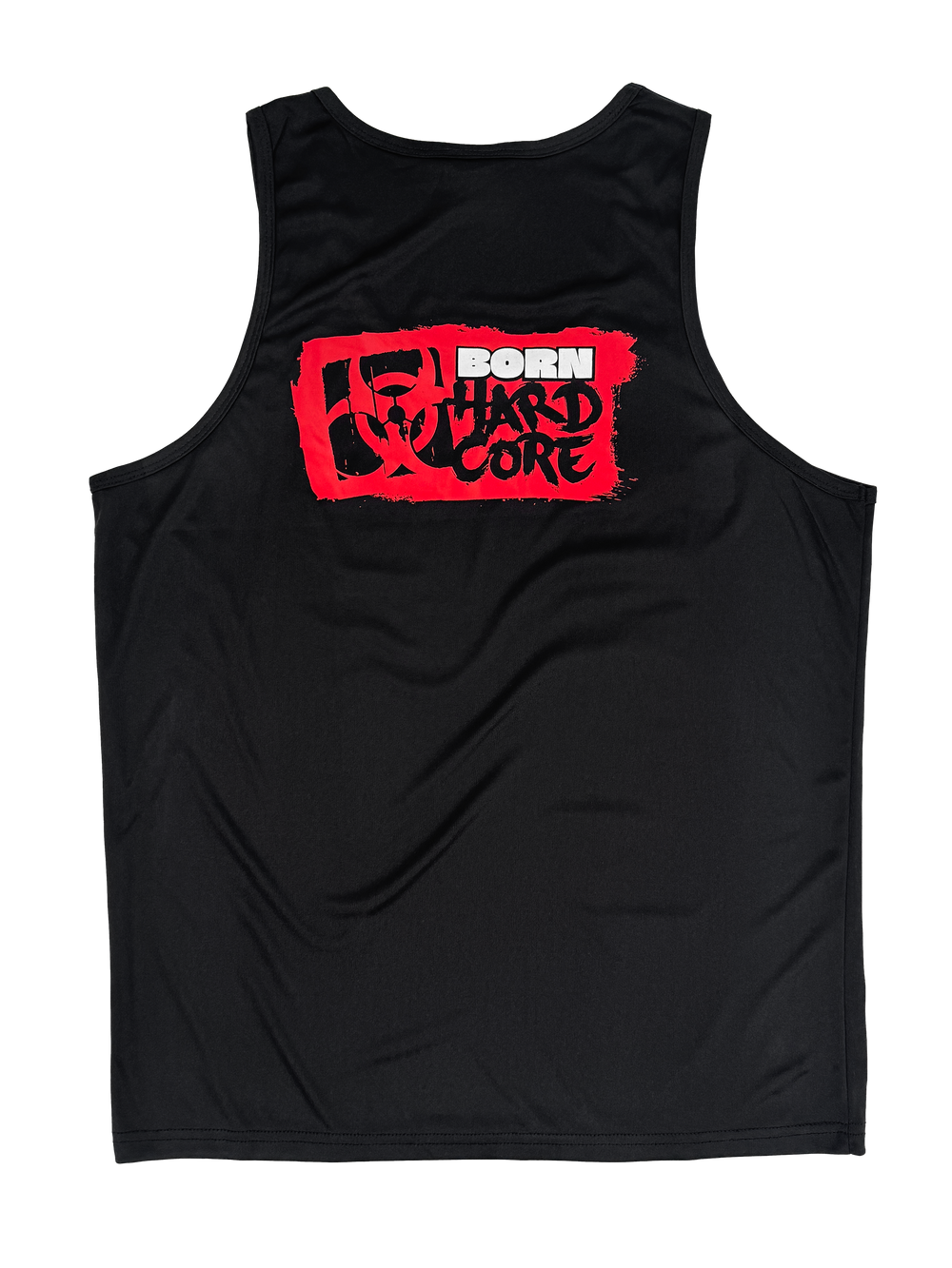 MUTANT® BORN HARDCORE HARDLINE TANK TOP GYM SHIRT (BLACK & RED)