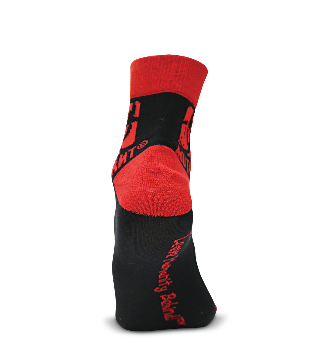 Quarter Length Gym Socks (Red & Black)