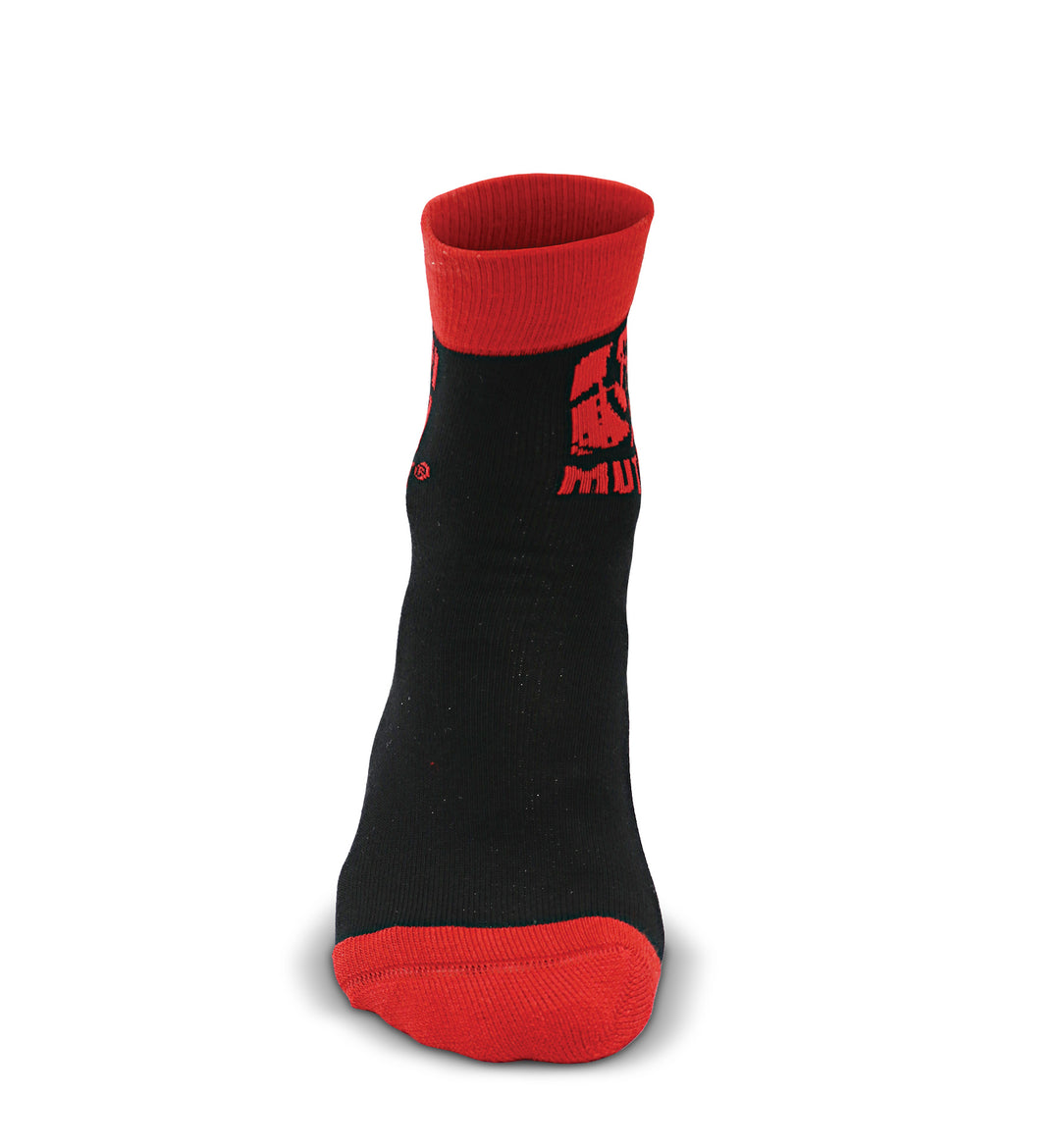 Quarter Length Gym Socks (Red & Black)