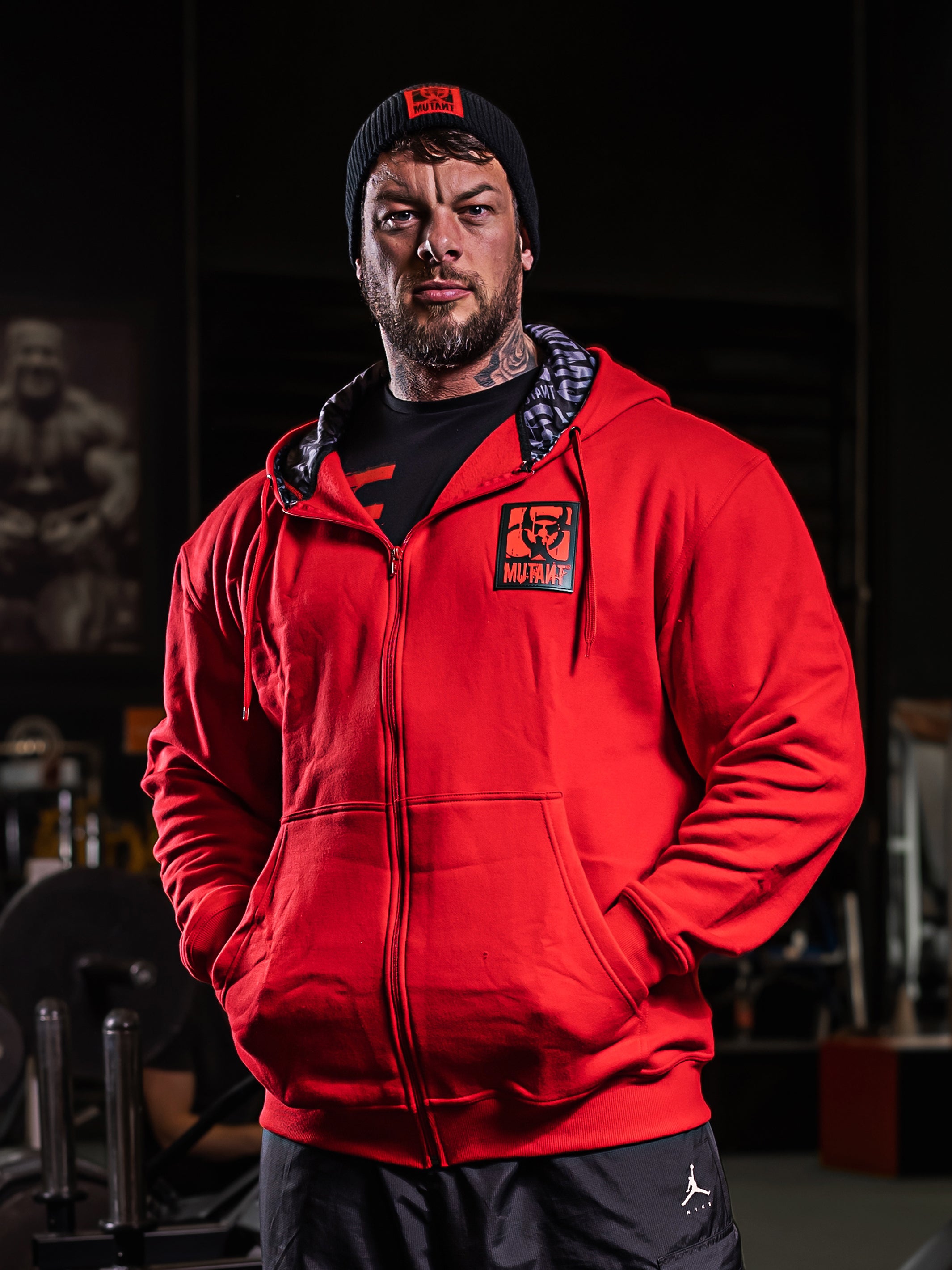 Mens gym hoodie zip up sale