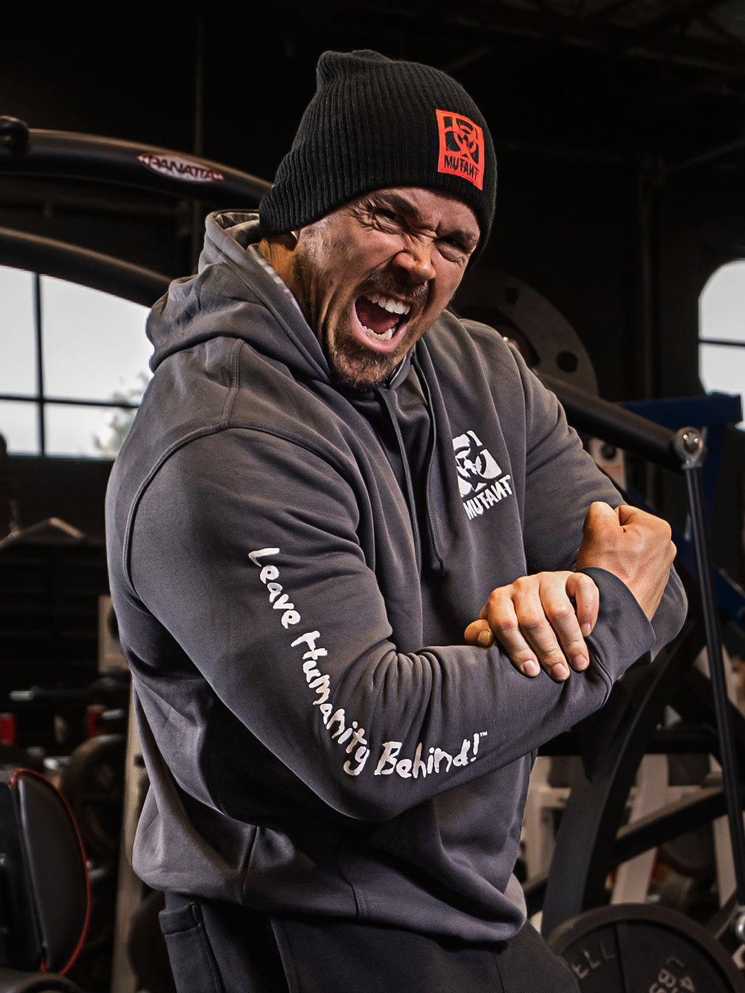 BODYBUILDING 2005 Gym Hoodie (Grey)