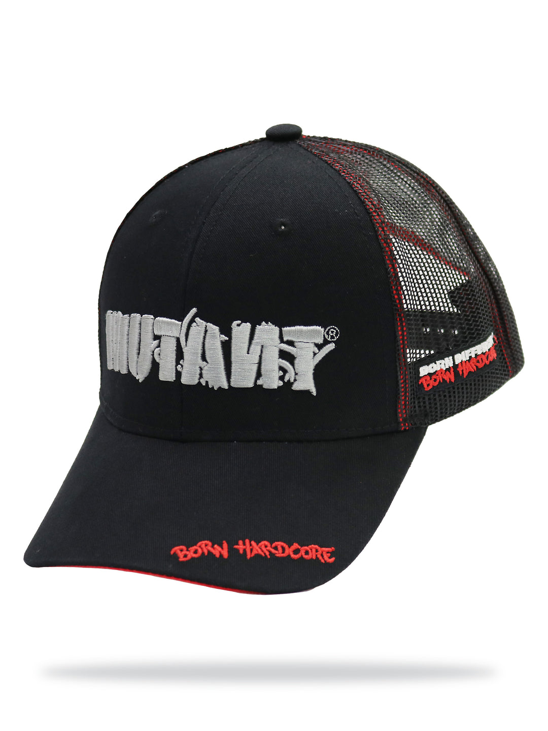 MUTANT® BORN HARDCORE Baseball Cap (Black & Red)