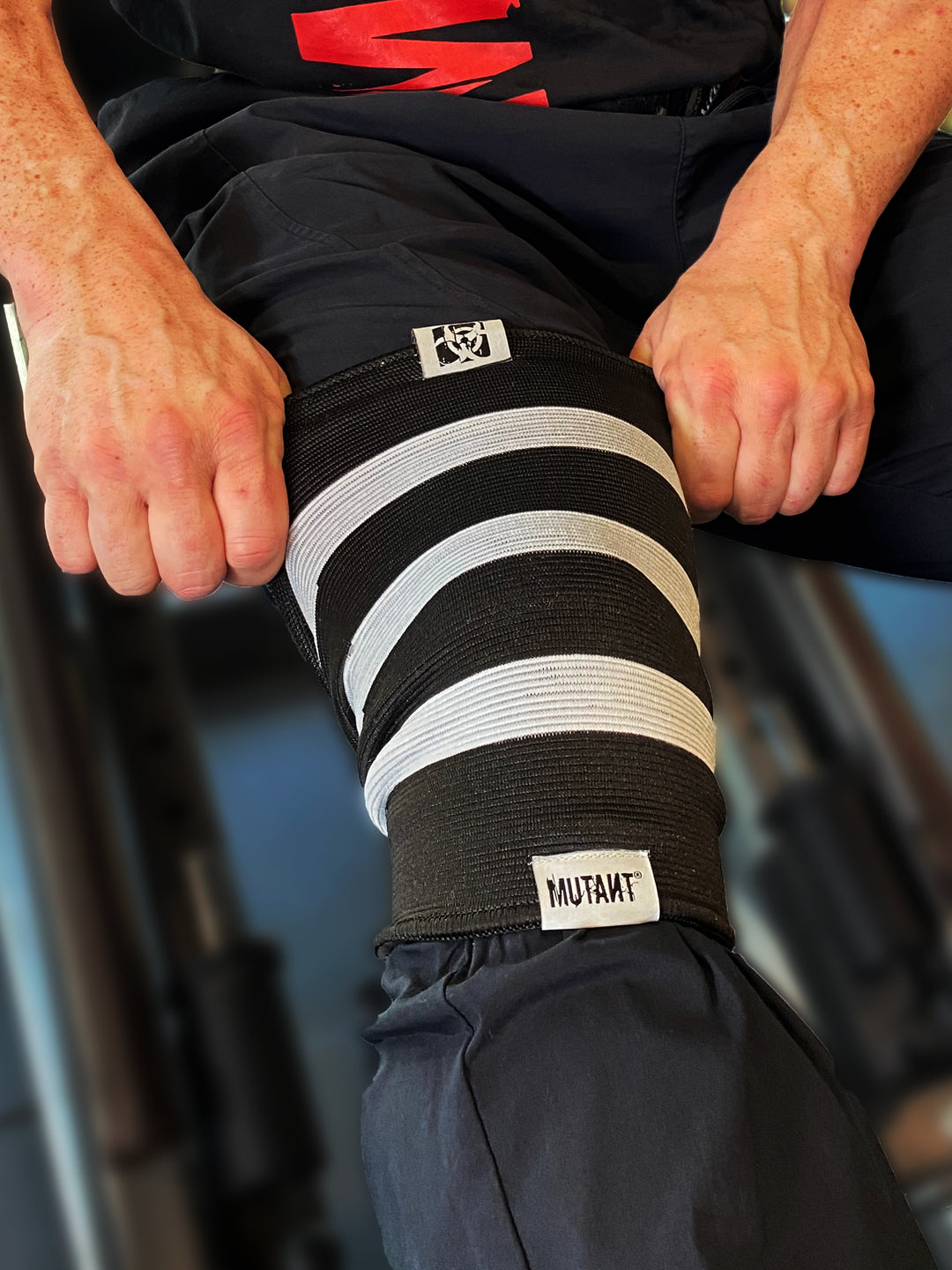 Heavy-Duty Knee Sleeves (Silver & Black)