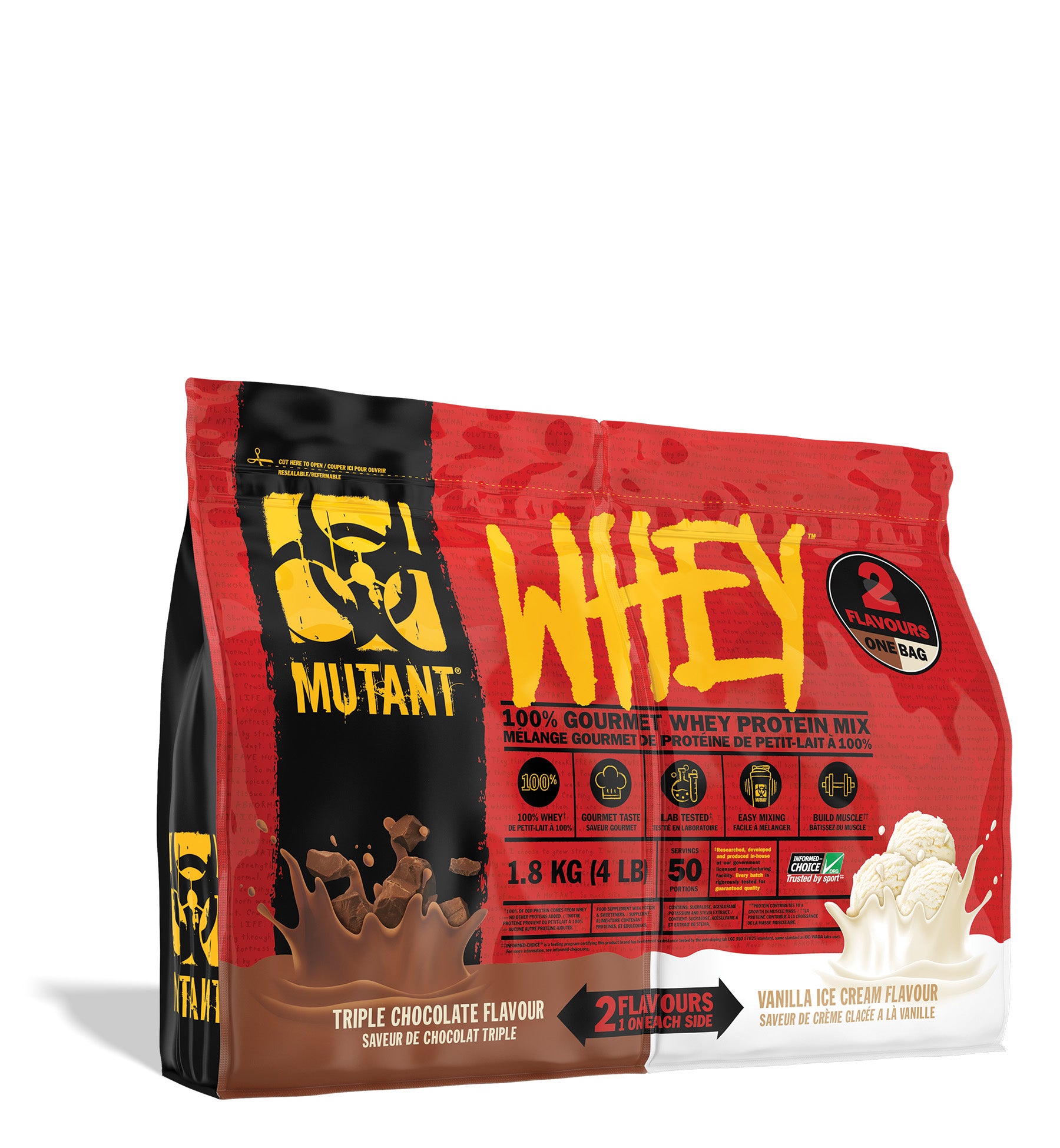 MUTANT®️ WHEY 4lb Dual Flavor | 2 Gourmet Proteins, ONE Bag!