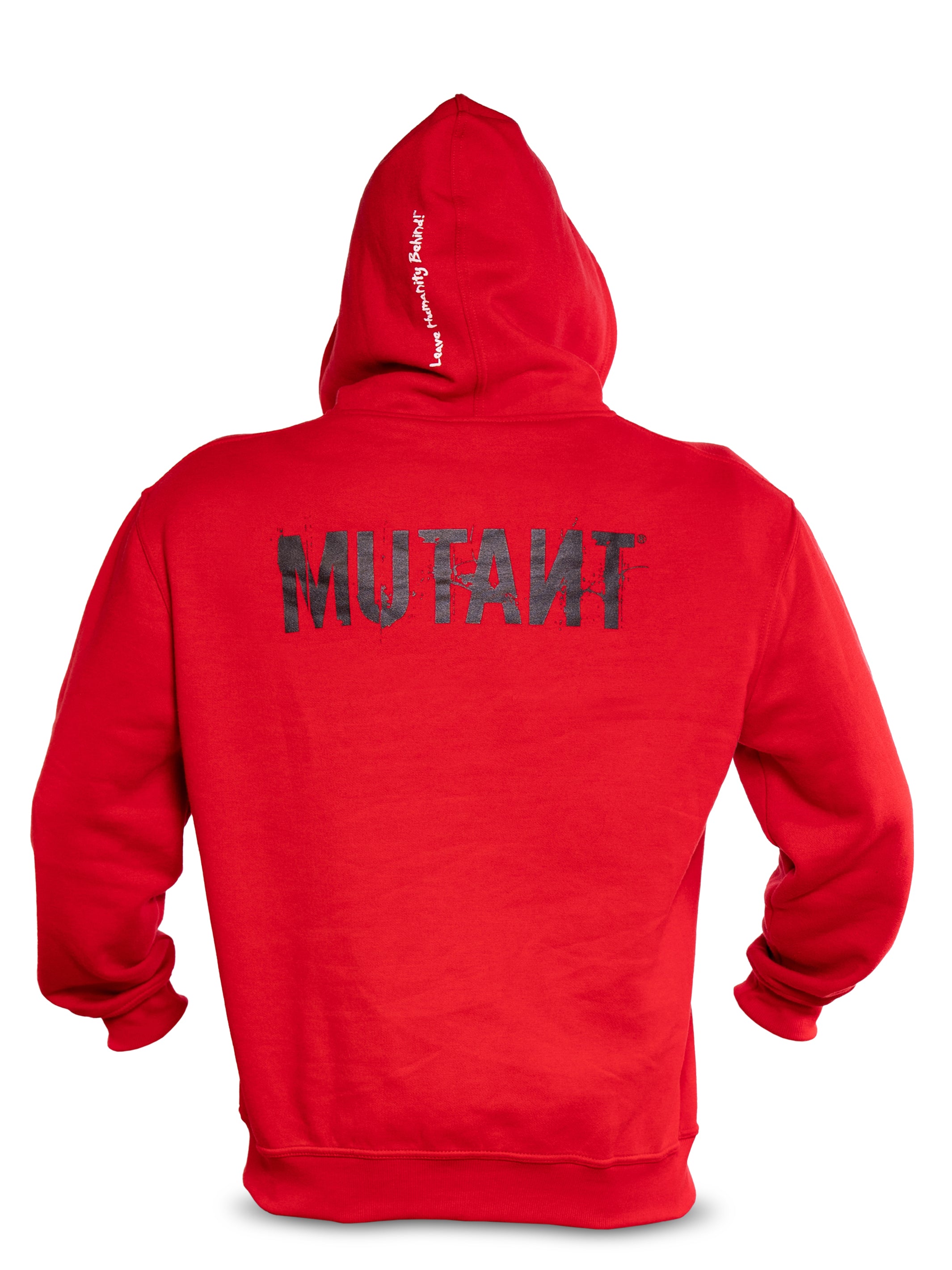 Patched Zip-Up Gym Hoodie (Red) – MUTANT