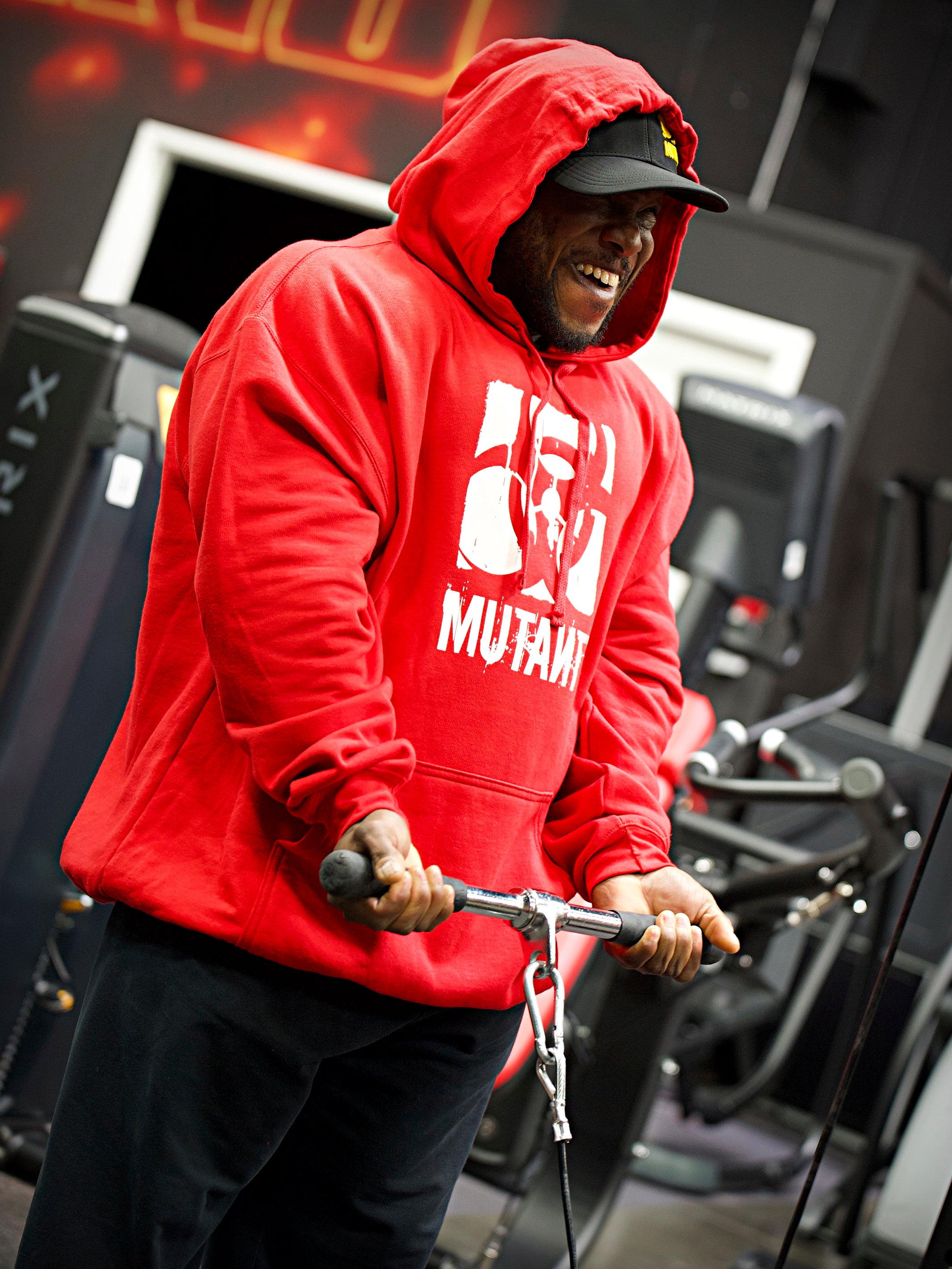 Gym red hoodie on sale